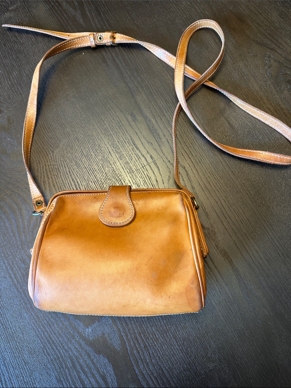Vintage Bree minimalist crossbody bag.